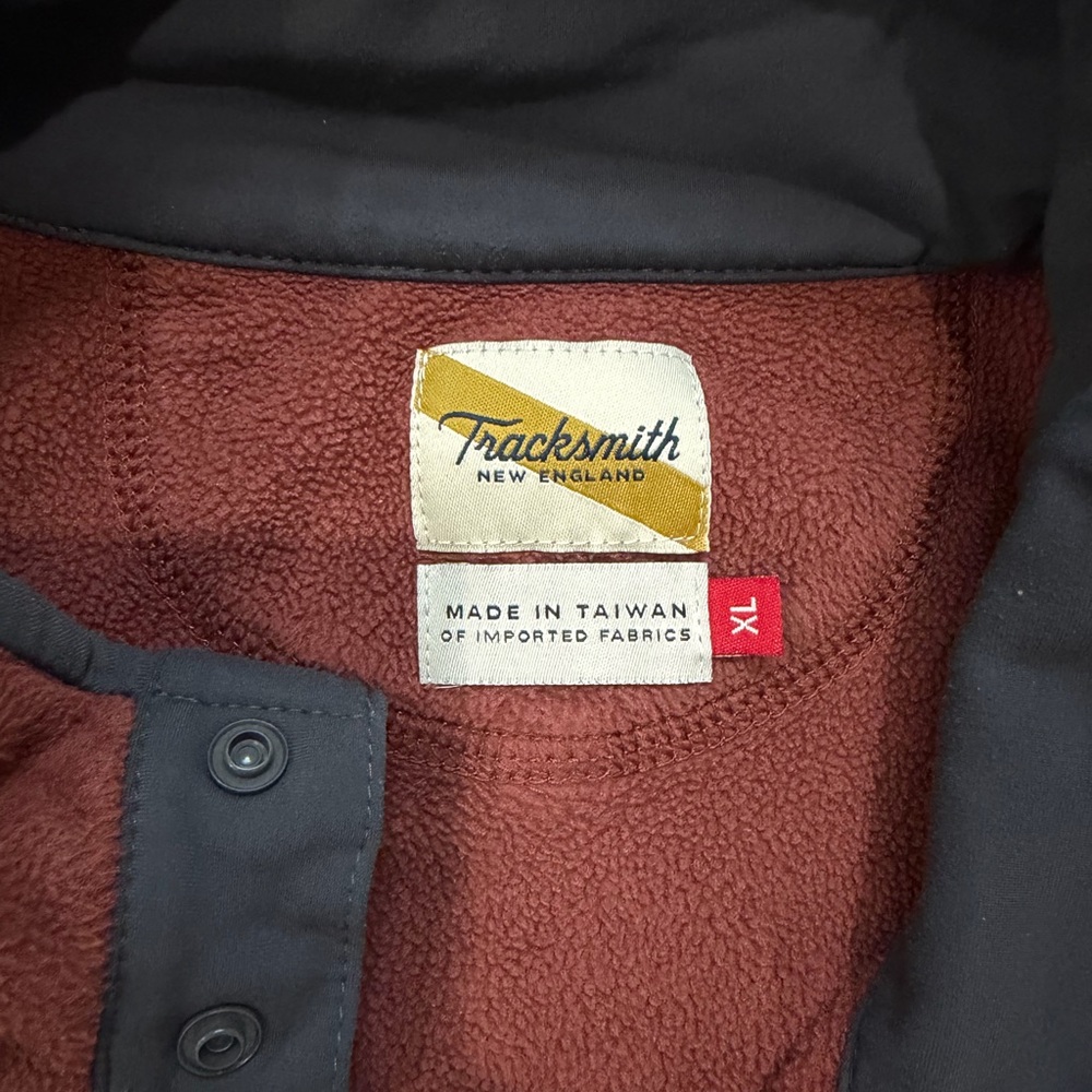 Tracksmith Maroon Pullover Jacket - image 2